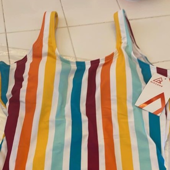 BRAND NEW women ripzone stripe swim swimsuit bathing suit swimming size S & M - Picture 4 of 6